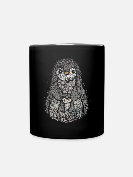 Mama Pinguin Pinguine Liebhaber Familie Geschenk - Tasse einfarbig - Schwarz
