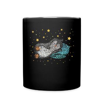 Chemise câline Chemise de couchage Penguin Morning Muffle - Mug uni - noir - Devant