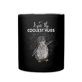 Câlins Chemise Câlins Câlin Pingouins Pingouins - Mug uni - noir - Devant