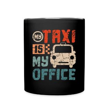 My taxi is my office - Full Colour Mug - black - Front