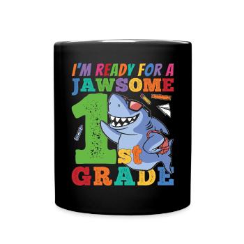 Première année Awesome Retour à l’école Style de vie Gesc - Mug uni - noir - Devant