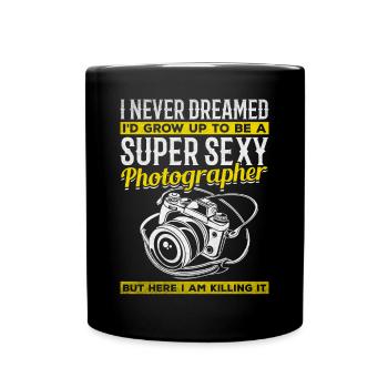 Photographie photo Photographe super sexy - Mug uni - noir - Devant
