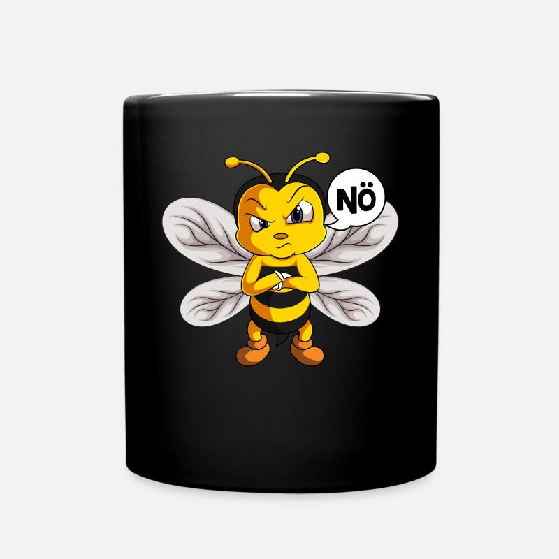 Bienen Nö Kinder Mädchen Damen Biene - Tasse einfarbig - Schwarz