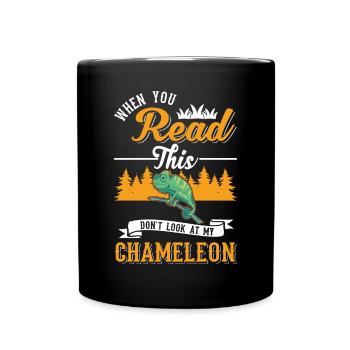 Chameleon Gift Chameleon - Full Colour Mug - black - Front