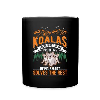 Koala Gift Koala Bear - Full Colour Mug - black - Front