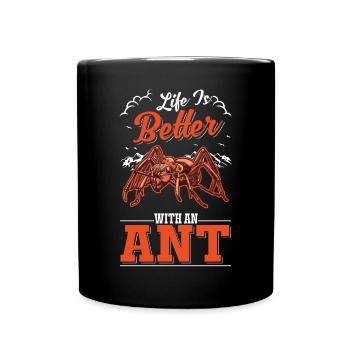 La vie est meilleure avec une fourmi de ferme de fourmis - Mug uni - noir - Devant