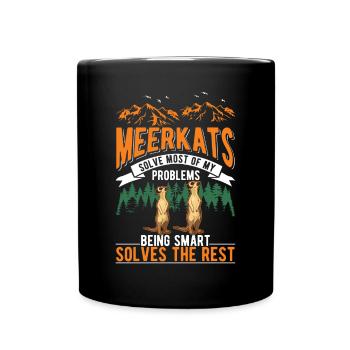 Suricate Cadeau Suricate Suricate - Mug uni - noir - Devant