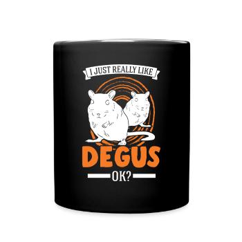 J’aime vraiment Degus, ok - Mug uni - noir - Devant