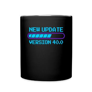 Programmer 40th Birthday informatik Gift - Full Colour Mug - black - Front