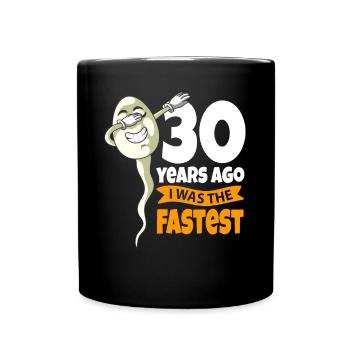 30ème anniversaire cadeau sperme 30 ans - Mug uni - noir - Devant