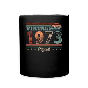 Millésime 1973 Année de naissance 1973 Anniversaire Hommes - Mug uni - noir - Devant