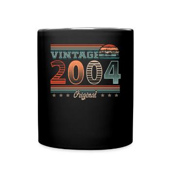 Millésime 2004 Année de naissance 2004 Anniversaire Hommes - Mug uni - noir - Devant