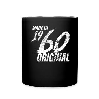 Fait En 1960 Année de naissance 1960 Anniversaire Femmes - Mug uni - noir - Devant