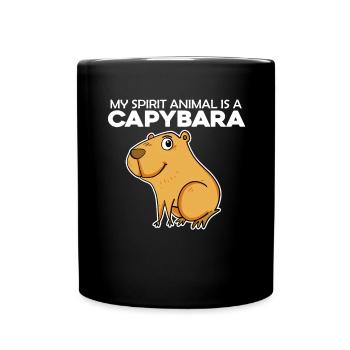Capybara Wasserschwein - Mug uni - noir - Devant