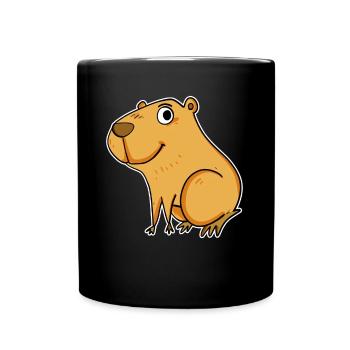 Capybara Wasserschwein - Mug uni - noir - Devant