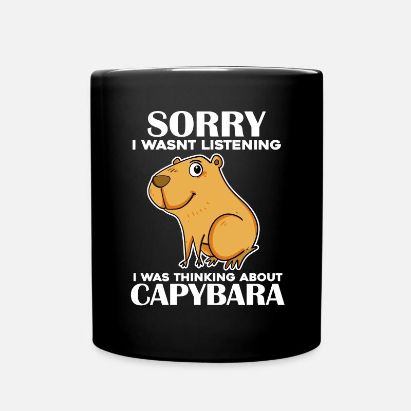 Capybara - Tasse einfarbig - Schwarz