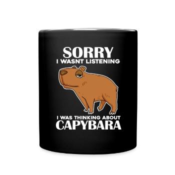 Capybara Capybara Cadeau - Mug uni - noir - Devant