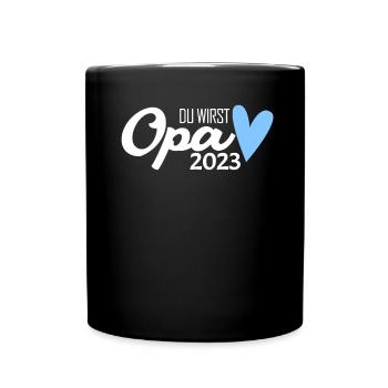 Opa 2023 loading - Tasse einfarbig - Schwarz - Vorne