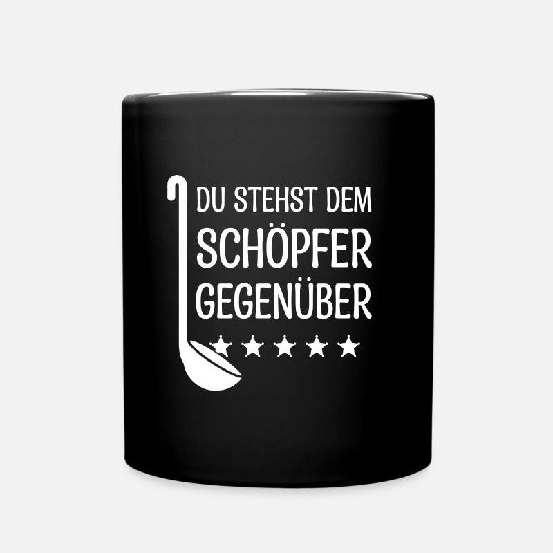 Koch Chefkoch Hobbykoch Geschenkidee Schöpfer - Tasse einfarbig - Schwarz