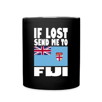 Drapeau des Fidji - Mug uni - noir - Devant