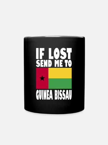 Guinea Bissau Flagge Spruch - Tasse einfarbig - Schwarz