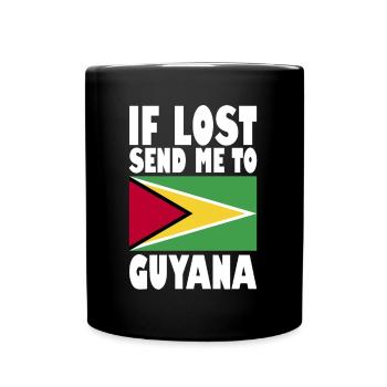 Drapeau du Guyana - Mug uni - noir - Devant