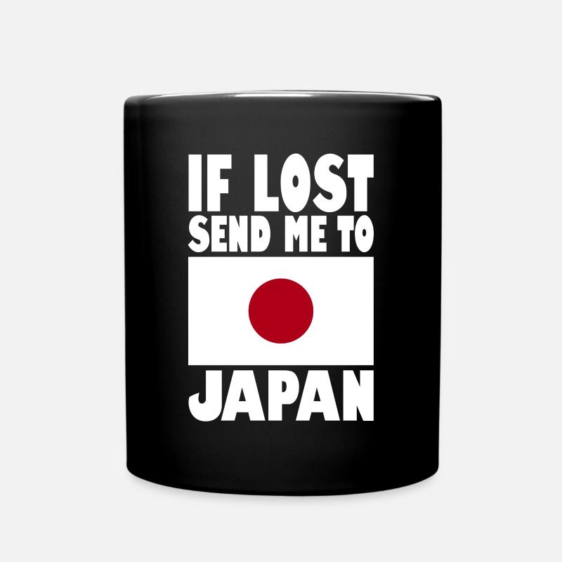 Japan Flag Saying - Full Colour Mug - black