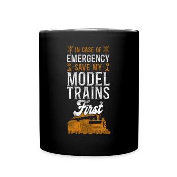 Conducteur de train à vapeur Trainspotting - Mug uni - noir - Devant