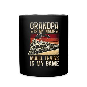 Steam Train Driver Trainspotting - Tasse einfarbig - Schwarz - Vorne