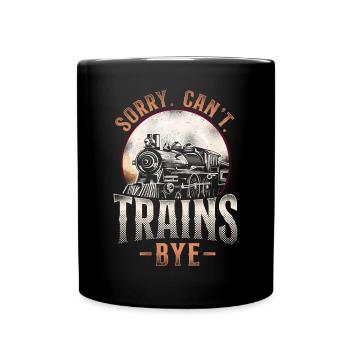Steam Train Driver Trainspotting - Tasse einfarbig - Schwarz - Vorne