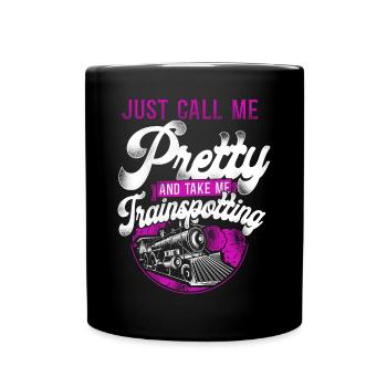 Conducteur de train à vapeur Trainspotting - Mug uni - noir - Devant