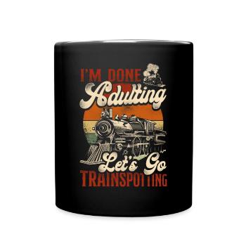 Conducteur de train à vapeur Trainspotting - Mug uni - noir - Devant