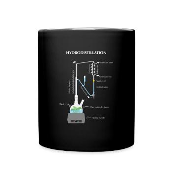 Hydrodistillation Apparatus Clevenger - Full Colour Mug - black - Front