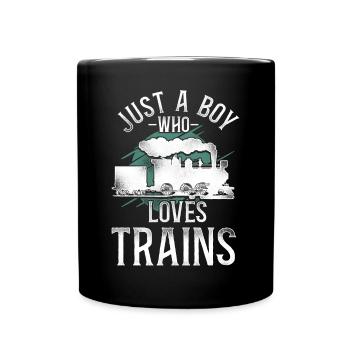 Conducteur de train à vapeur Trainspotting - Mug uni - noir - Devant
