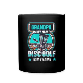 Grand-père est mon nom Disc Golf est mon jeu pour grand-père - Mug uni - noir - Devant