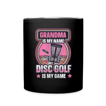 Grand-mère est mon nom Disc Golf est mon jeu pour grand-mère - Mug uni - noir - Devant