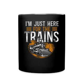 Conducteur de train à vapeur Trainspotting - Mug uni - noir - Devant