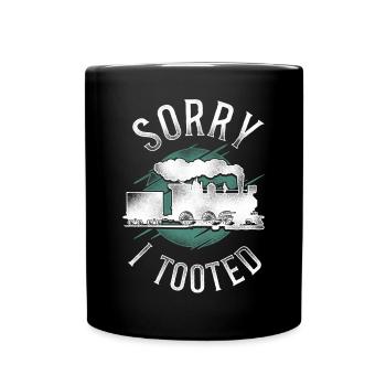 Steam Train Driver Trainspotting - Tasse einfarbig - Schwarz - Vorne