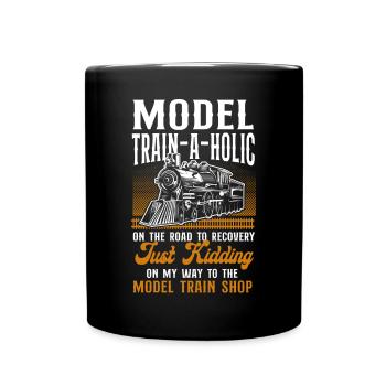 Conducteur de train à vapeur Trainspotting - Mug uni - noir - Devant