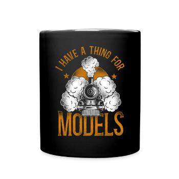 Steam Train Driver Trainspotting - Tasse einfarbig - Schwarz - Vorne