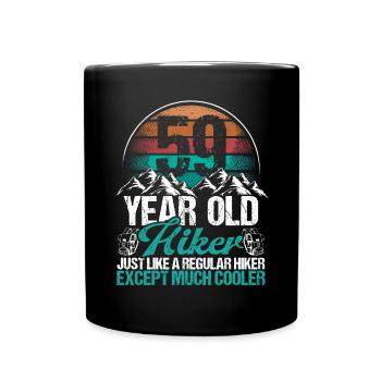 59 Birthday Hiking Mountains 59 Year Old Hiker - Tasse einfarbig - Schwarz - Vorne