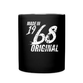 Fait en 1968 Année de naissance 1968 Anniversaire Femmes - Mug uni - noir - Devant