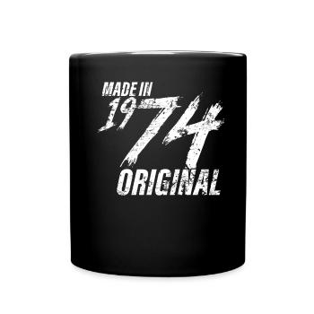 Fait en 1974 Année de naissance 1974 Anniversaire Femmes - Mug uni - noir - Devant