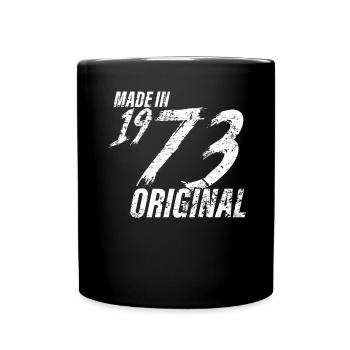 Fait en 1973 Année de naissance 1973 Anniversaire Femmes - Mug uni - noir - Devant