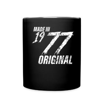 Made In 1977 Year of birth 1977 Birthday Women - Full Colour Mug - black - Front