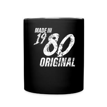 Fait En 1980 Année de naissance 1980 Anniversaire Femmes - Mug uni - noir - Devant