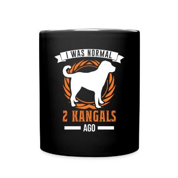 2 Kangal Anatolischer Hirtenhund Kangal - Tasse einfarbig - Schwarz - Vorne