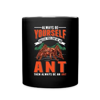 Ameisen Ameisenfarm Ameisenhaufen Feuerameisen - Tasse einfarbig - Schwarz - Vorne