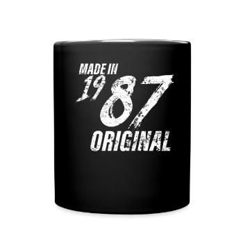 Made In 1987 Year of birth 1987 Birthday Women - Full Colour Mug - black - Front