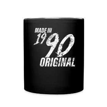 Made in 1990 Year of birth 1990 Birthday Women - Full Colour Mug - black - Front